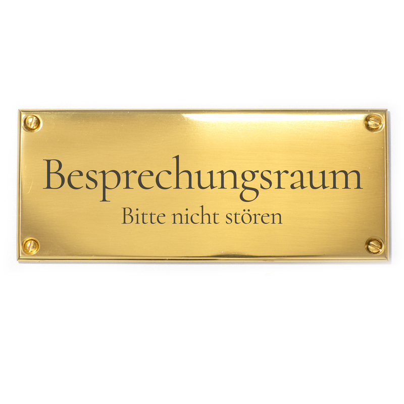 Bitte nicht stören-Schild - Messing/Gold - Selbst gestalten - Schildermaxe.at