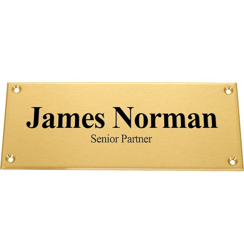Nameplate For Front Door