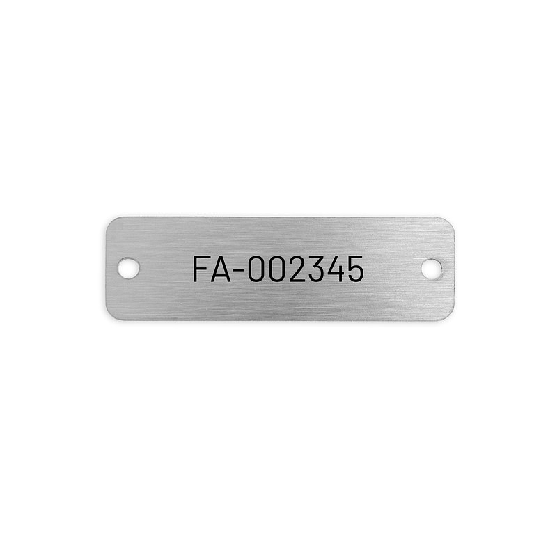 Targhetta Cane Personalizzata In Acciaio Inox 2 Slot - TheDogTagCo Argento