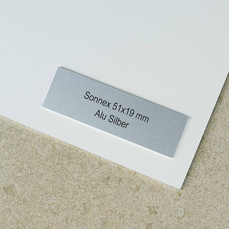 Sonnerieschild Sonnex Aluminium 51x19 mm