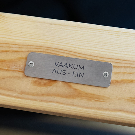 Anlagenkennzeichnung Edelstahl mit Laserbeschriftung