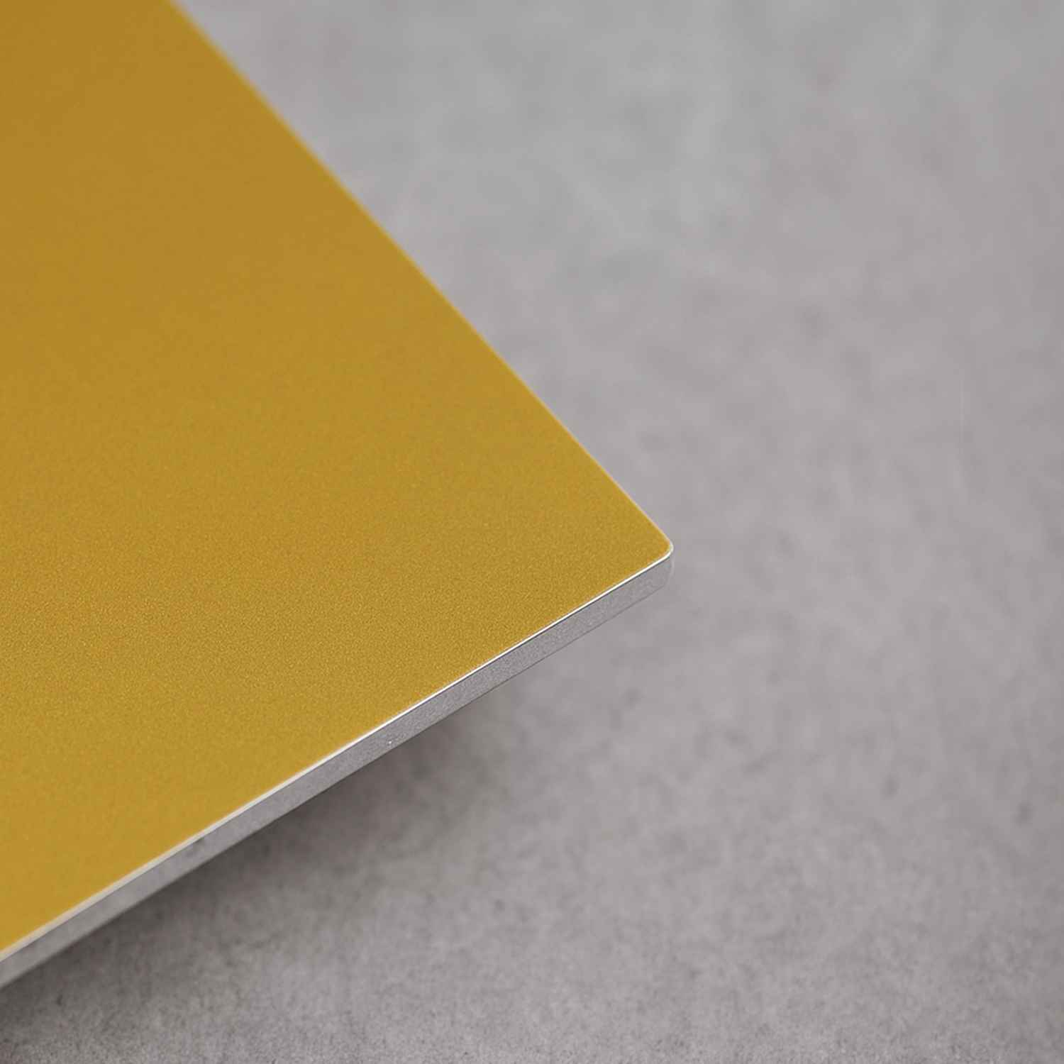 Anodised aluminium label plate – 80x30 mm – Gold/black – Signomatic.co.uk