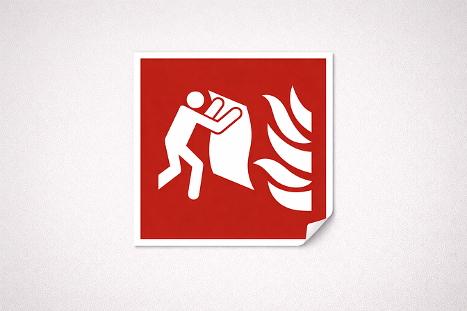 Dekaler, Fyrkantig Vit Vinyl. Fästmetod: Självhäftande