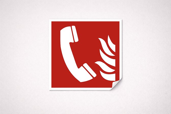 Dekaler, Fyrkantig Vit Vinyl. Fästmetod: Självhäftande