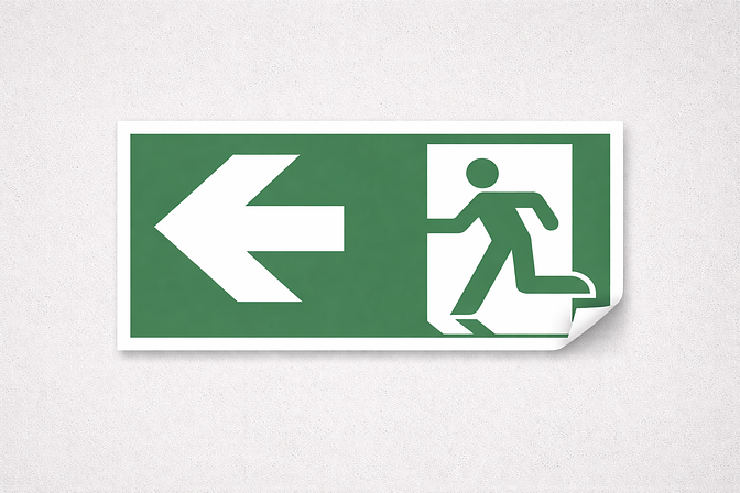 Dekaler, Fyrkantig Vit Vinyl. Fästmetod: Självhäftande