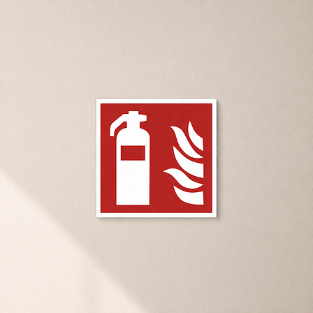 Klistremerker, Firkantet Hvit Vinyl. Festemetode: Selvklebende