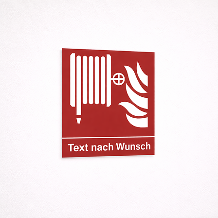 Brandschutzschild - Wandhydrant - Vinyl - 130x160 mm
