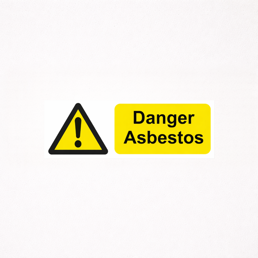 Warning Sign - Danger Asbestos - Vinyl - 450x150 mm - Signomatic.co.uk