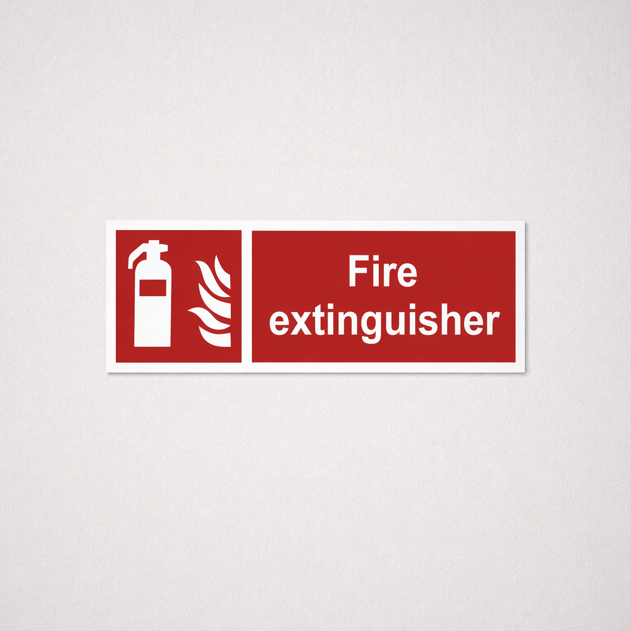 Fire Safety Signs - Fire Extinguisher - Vinyl - 450x150 mm - Signomatic.co.uk