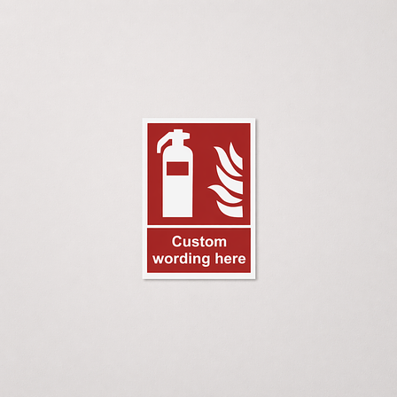 Fire safety sign - Custom - Self adhesive vinyl - ISO 7010