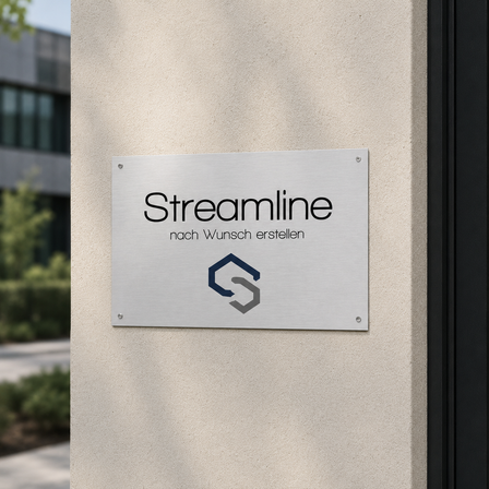 Werbeschild - Aluminium - 300x200 mm