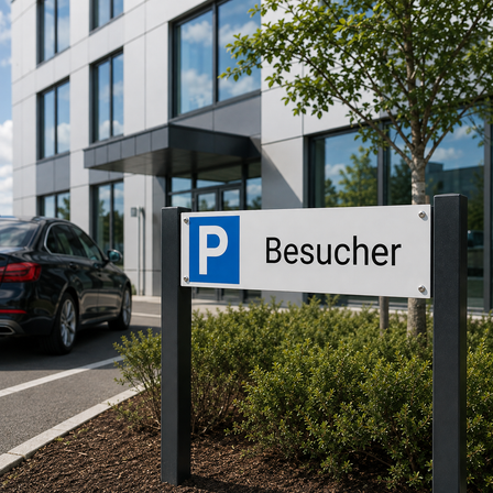 Parkplatzschild Besucher