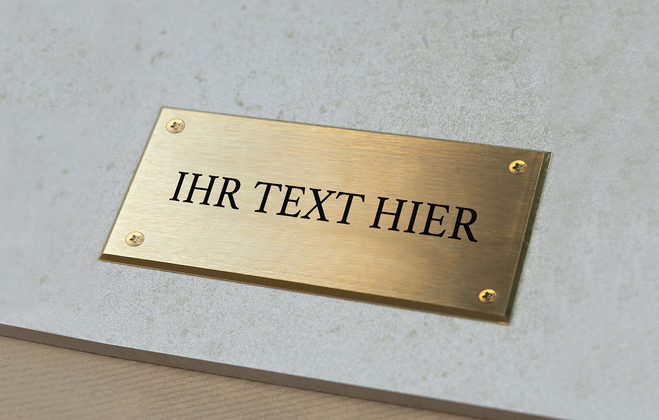 Messing Schilder Mit Wunschgravur