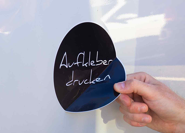 Aufkleber mit Wunschtext