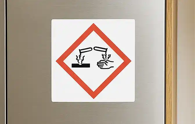 Corrosive Health Symbol - GHS Hazard Pictogram