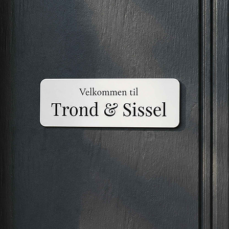 Personlige dørskilt