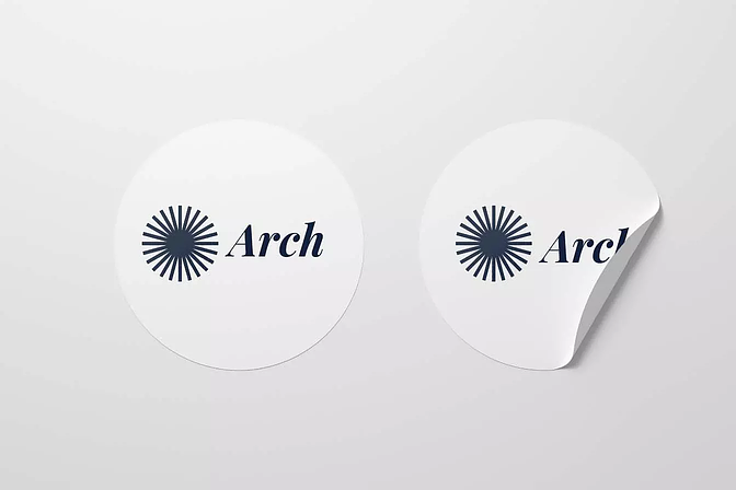 Utskurna dekaler med logotyp
