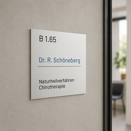 Türschild fürs Büro im Innenbereich
