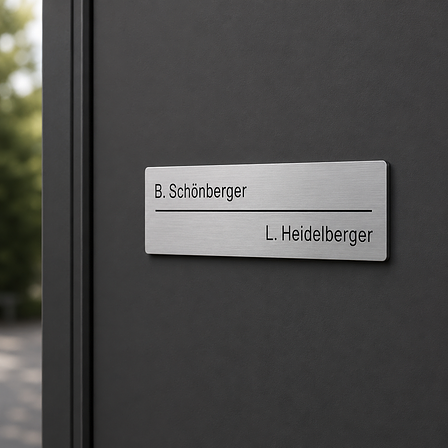 Klingelschilder aus Edelstahl