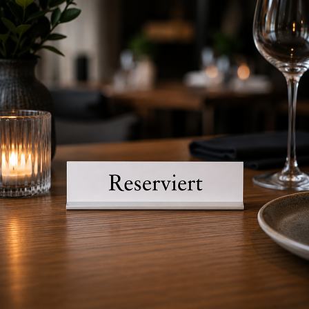 Stammtisch- und Reserviert-Schilder
