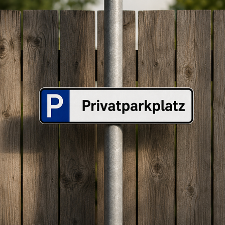 Privatparkplatz-Schilder