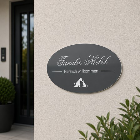 Namensschilder für die Haustür