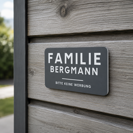 Türschilder Familie