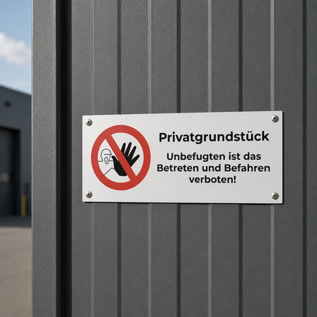 Privatgrundstück-Schilder
