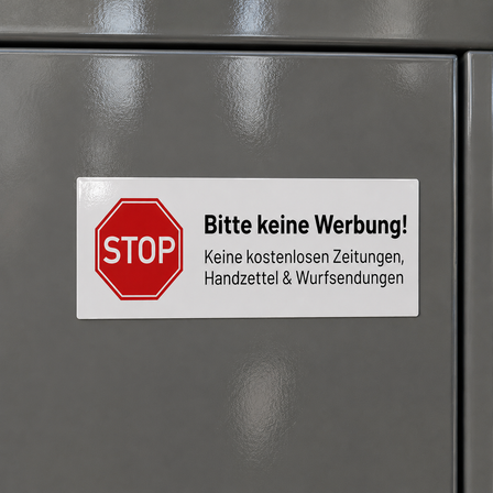 Keine Werbung-Schilder
