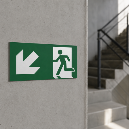 Fluchtwegschild