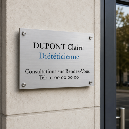 Plaque d'entreprise