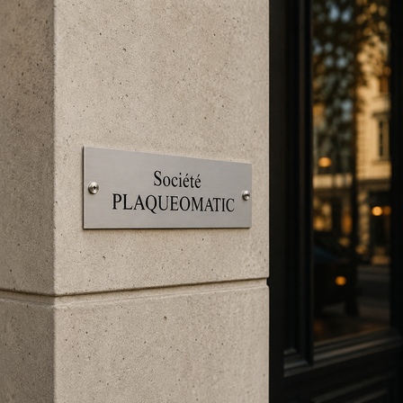 Plaque en aluminium imprimé