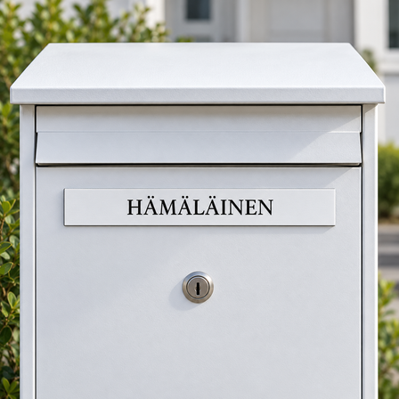 Nimikyltit postilaatikkoon