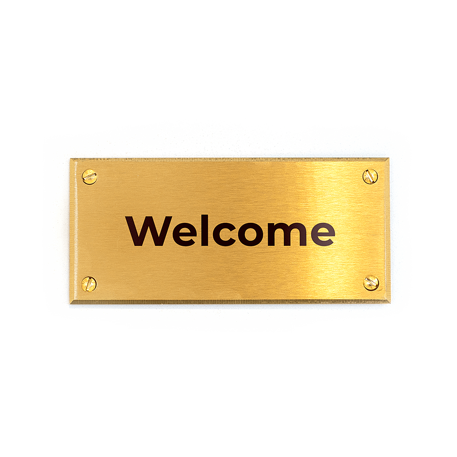 Brass signs Design your own brass sign Signomatic