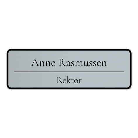 Dørskilt kontor - 148x48mm - Plast - Skiltmax.no