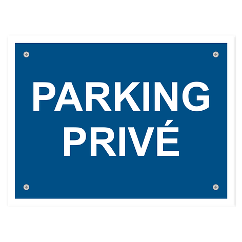 Panneaux parking prive - 200x150 mm - Plastique - Plaqueomatic.fr