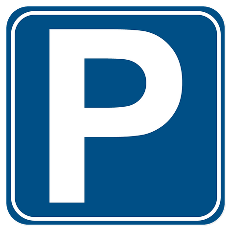 Parkplatzschild - Blau/weiß - Gravurschild - Schildermaxe.at