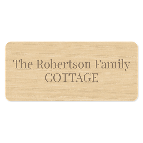 Cottage signs - Personalised - Wood - Oak - Signomatic.co.uk