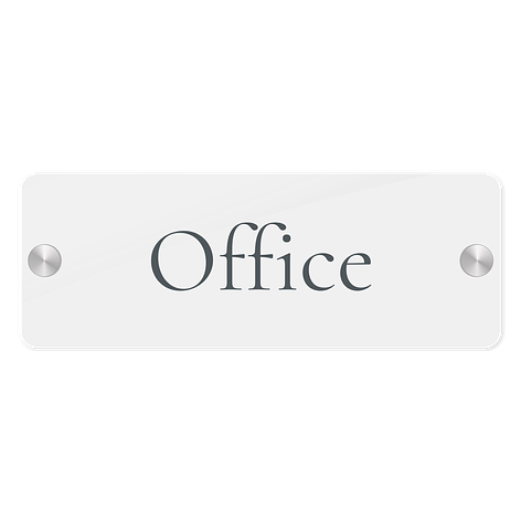 Office door sign - Personalised - Acrylic - Signomatic.co.uk