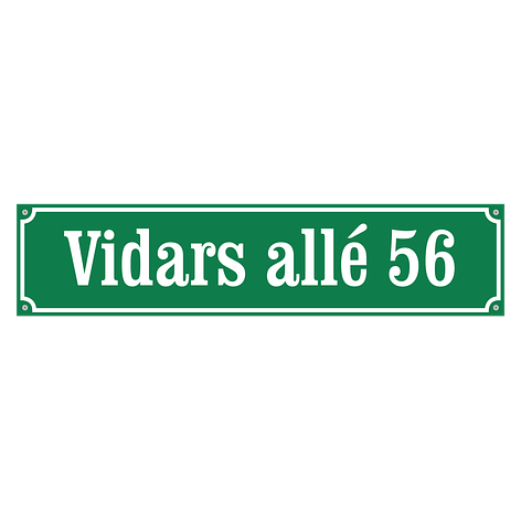 Gateskilt - Lage skilt selv - Aluminium - 610x140mm - Skiltmax.no