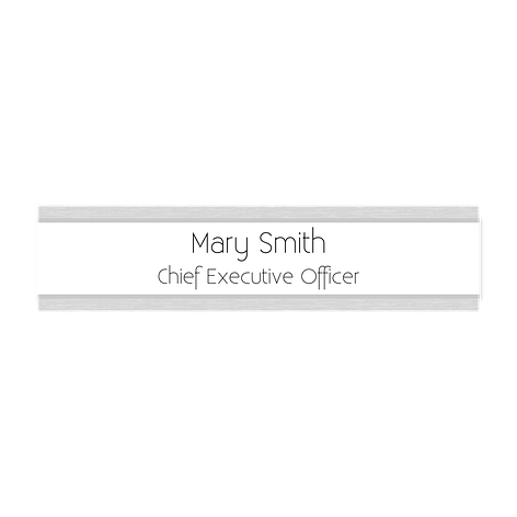Office door name plates - Personalised -Black/white - Plastic - Signomatic.co.uk