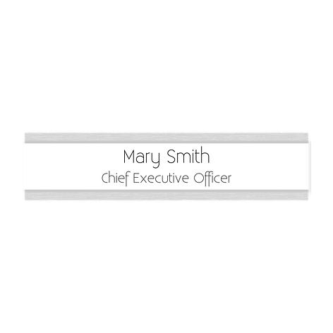Office door name plates - Personalised -Black/white - Plastic - Signomatic.co.uk