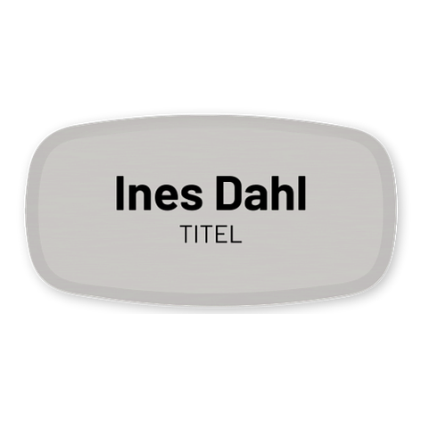 Namnskylt sjuksköterska - Egen design - Plast färgtryck - 62x32mm - skyltmax.se