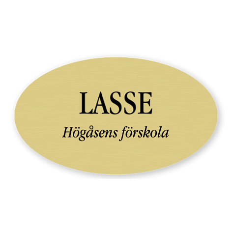 Namnskylt mässing - Designa själv - Skyltmax.se