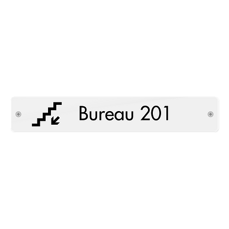 Plaque de bureau - 120x55mm - Plexiglas - Plaqueomatic.fr