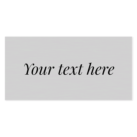 Custom aluminium signs - 200x100 - Signomatic.co.uk