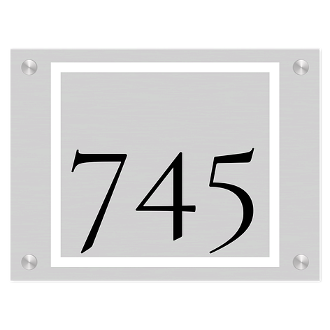 Targhette per porte numero - Personalizza - Alluminio - 200x150mm - cartellimax.it