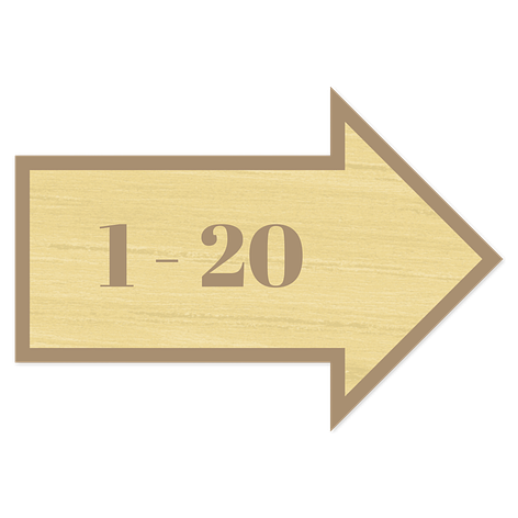Cottage sign room arrow - Personalised - Wood - Maple - 150x75mm - Signomatic.co.uk
