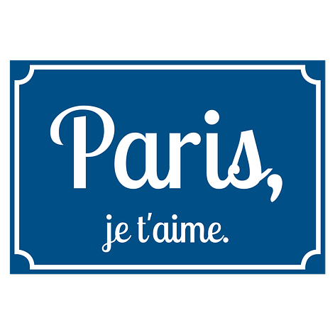 Plaque personnalisée - Plaques de ville - Bleu/Blanc - Plastique - Plaqueomatic.fr