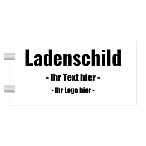 Ladenschild selbst gestalten - Gravur Kunststoff - Schildermaxe.at